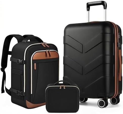 TILYMOL 3 Piece Luggage Set - Expandable Suitcase Set with TSA Lo...