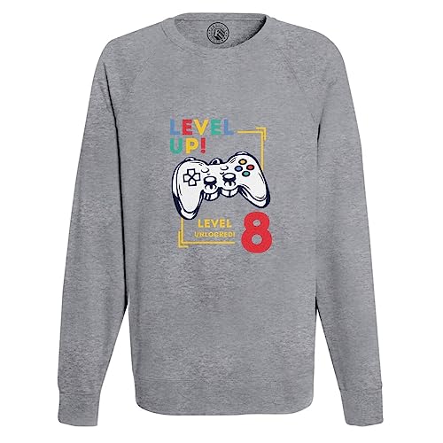 Sweat shirt homme Level Up Unlocked pour anniversaire ado passionné de jeux vidéo