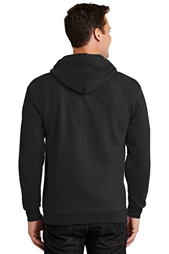 Port & Company Fleece Full-Zip Hooded Sweatshirt Jet Black Small3