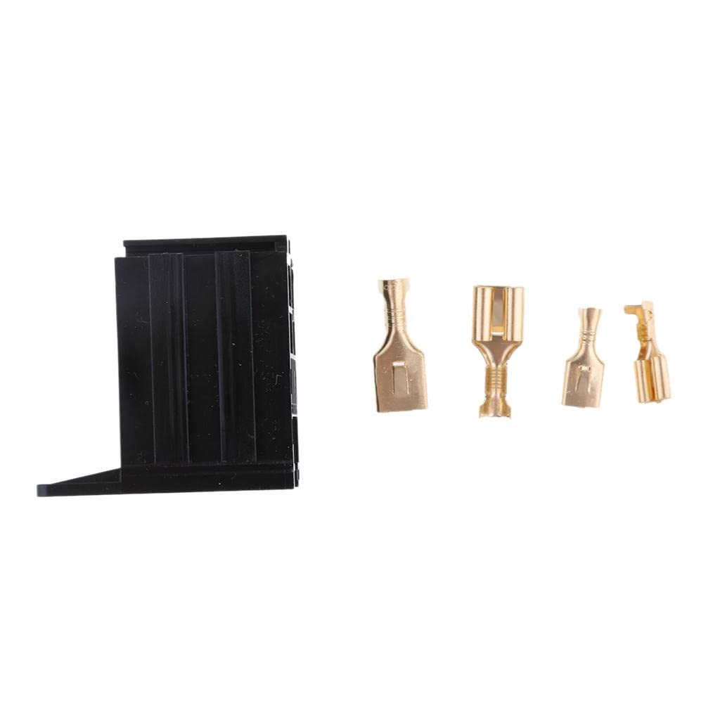 CALANDIS 12V 4 Pin 30 Amp Automotive Relay Socket Holders Mounting Base with Terminals for Car Van Truck-image-24