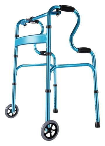 Folding Walker, Walkers for Seniors, Height-Adjustable Portable Medical Walker