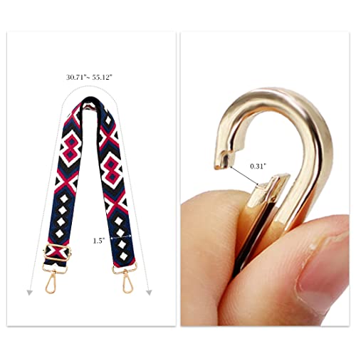 Image of TANOSII Wide Purse Strap Adjustable Replacement Shoulder Crossbody Strap Handbag Strap
