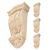 Installation flexible : conçues comme des consoles sculptées pour les manteaux de cheminée ou des équerres d’angle pour le bois, ces pièces polyvalentes s’intègrent facilement à divers projets de décoration rustique ou européenne, consoles d’étagères, petites consoles