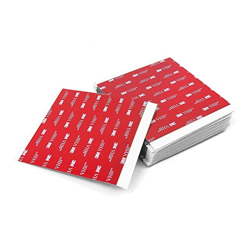 3M VHB - Almohadillas Adhesivas De Doble Cara Extra Fuerte De Espuma Acrílica Cuadrados, Resistente Al Agua Y Altas...