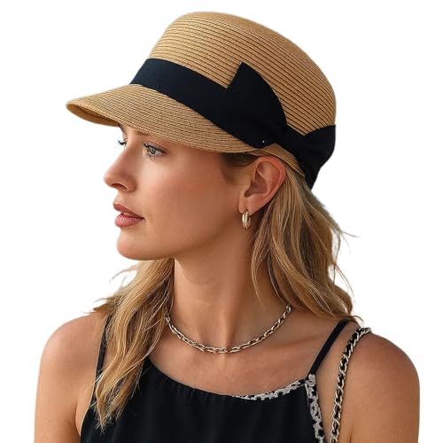 JazRvr Strohhut Damen, Sonnenschutz Sommerhut...