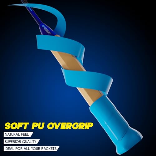 Image of Konex Badminton & Tennis Racket Grip Tape (Pack of 3) | Multicolor Anti-Slip Overgrip | Durable, Moisture-Wicking & Strong Cushion Grip | Ideal for All Sports Rackets