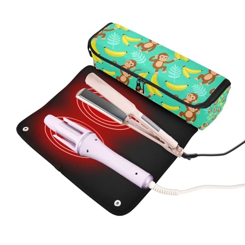 Bolsa de Viaje con Almohadilla Resistente al Calor para Herramientas de Cabello miniatura 2