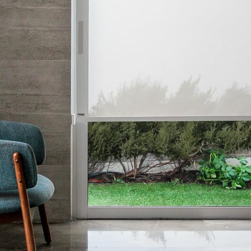 Ärenath - Estor Enrollable translúcido para Ventana | 120x150 cm | 5% Paso de luz | Impermeable Lavable Antimanchas | Ignífugo Certificado Oeko-Tex | Color Gris | Interior