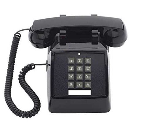 Teléfono de Escritorio Industrial con Teclado - Negro