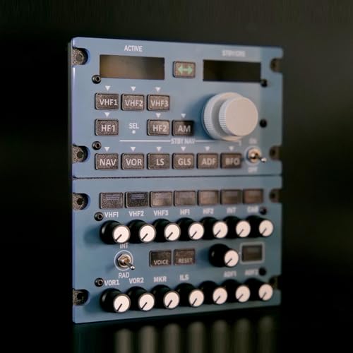 Image of Toyvanta A111 A32X /A33X /A35X RMP-ACP Panel - 1:1 Scale Radio & Audio Management Control for MSFS 2020 /2024 & X-Plane 12 - Backlit Metal Housing, Compatible with FBW, iniBuilds & Toliss