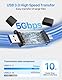 VANJA SD Kartenleser, Dual Port USB 3.0 & USB-C zu SD Karten Adapter Speicherkartenleser für SD/SDHC/SDXC/Micro SD, Kompatibel mit Laptops/PCs, iPhone 16/15, MacBook, iPad Pro und Android