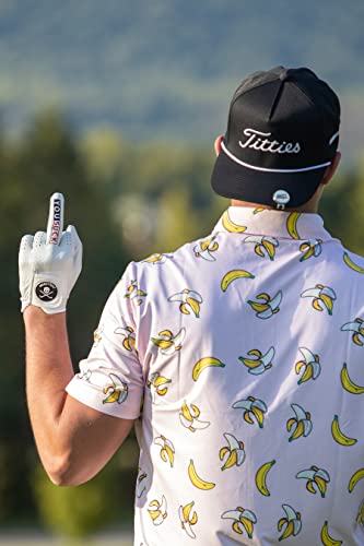 Shankitgolf You Suck Funny Golf Glove - Pro Made Cabretta Leather Compression-Fit Glove For Men And Women, Breathable, Lasting Stable Grip, Super Soft, Golf Gift #TOP3