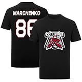 13 KIRILL MARCHENKO Shirt Tshirt T-Shirt Black Hockey 100% Cotton Shirt Jersey for Mens/Womens/Kids