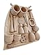 Montessori Schatzkorb – 20 Teile – Heuristisches Spiel – Kleines Holz Küchenzubehör Set mit Stoffbeutel – Utensilien – Sensorischer Korb (Beutel+20 Stück)