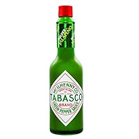 TABASCO Green Pepper Sauce, Made from Green Jalapeno Peppers, Mild and Zesty, 60 ml