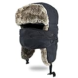 BROTOU Winter Trapper Hat for Men and Women, Winter Warm Bomber Hats with Ear Flaps for Women...