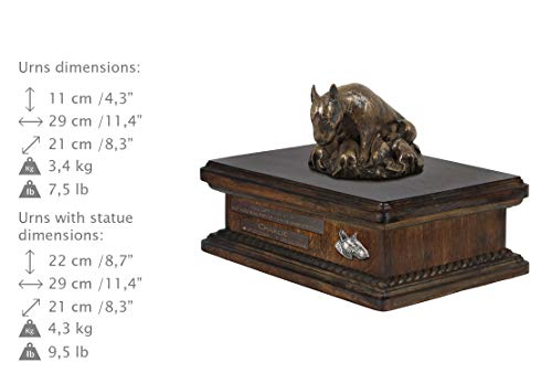 Urne pour les cendres de chien Bull Terrier statue commémorative - 5