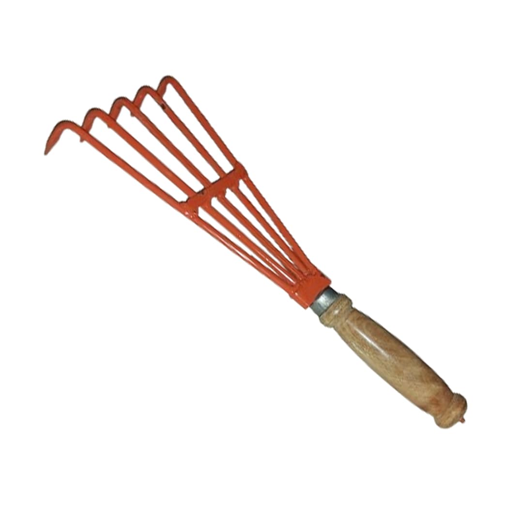 ORGFERT Garden Tool Hand Cultivator with Wooden Handle|Garden RAKE (B0CT8XG89R) Amazon Price History, Amazon Price Tracker