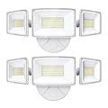 Onforu 2 Pack 60W Flood Lights Outdoor, 6000LM LED Flood Lighting Outdoor Switch Controlled, IP65 Waterproof Exterior Floodlight Fixture with 3 Adjustable Heads, 6500K Security Light for Garage Yard