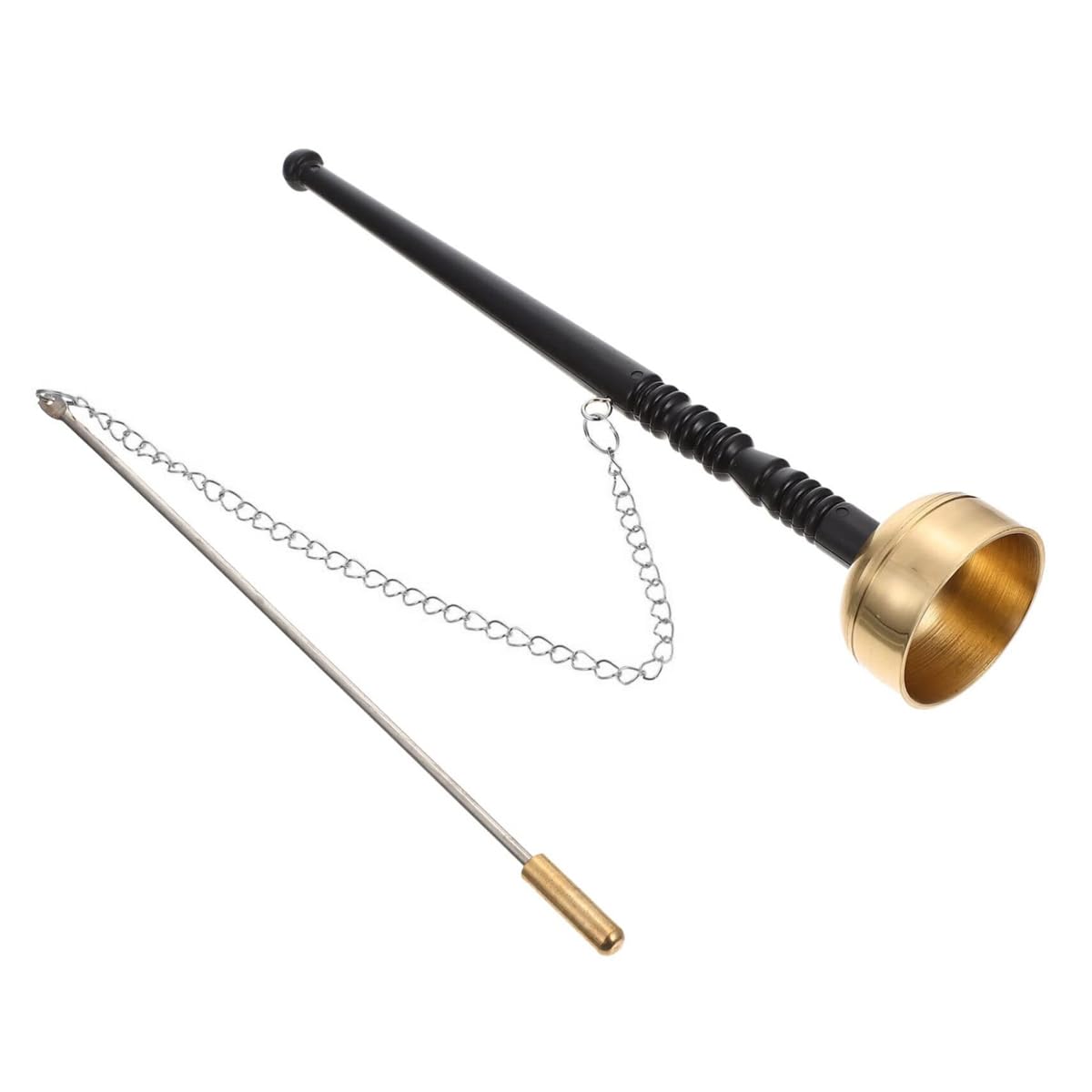 Muiltvoe Long-Handled Yinqing Buddhist Handbell Buddhism Yoga Supplies Zen Bell Meditation Altar Buddhist Meditation Suitable For Spiritual Prayers And Rituals