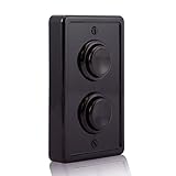 Arcade Light Switch Plate Cover, Single Switch (Black/Black/Black), 1-Gang Standard Size Rocker Wall Plate, Game Room Decorator, Kid Bedroom Wallplate, Faceplate Replacement