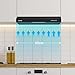 CIARRA CBCB6903 60cm Visor Cooker Hood Undercabinet Hoods Wall Mounted Kitchen Extractor...