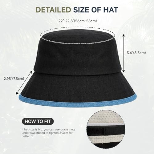 Sombrero tipo bucket para verano con protección UV miniatura 2