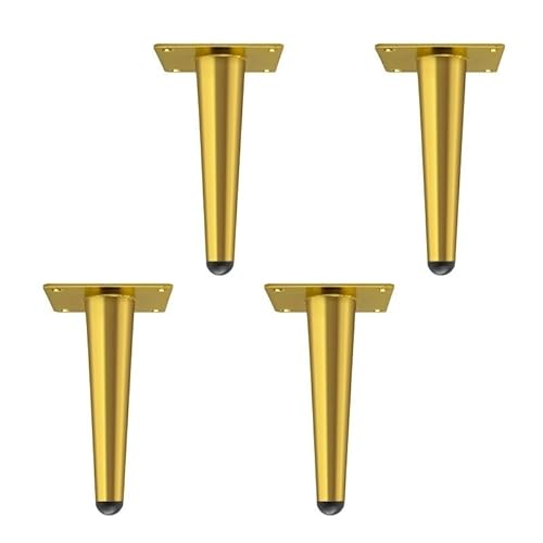 �Ƌ�r 4�{���� �΂߉~���` ������ �}�b�g�d�グ �~�b�h�Z���`�����[�X�^�C�� �\�t�@ �L���r�l�b�g �e�[�u�� �֎q �H��I DIY�p(4pcs-12cm-Gold Straight)