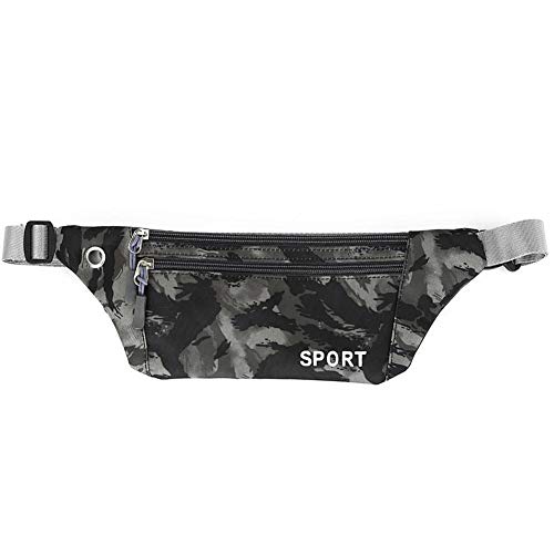 Godya Bolsa de Cofre de Camuflaje Bolsa de Deporte Informal Bolsa de Pecho Impermeable de Nylon Bolsa de Correr al Aire Libre para Hombres y Mujeres