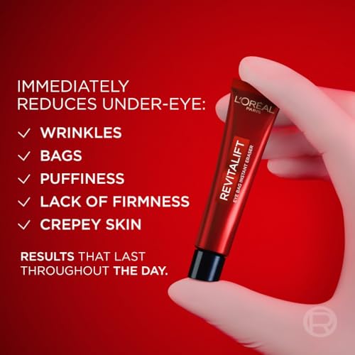 L'Oréal Paris Revitalift Laser Eye Bag Instant Eraser, Anti-Ageing Cream, Reduces Wrinkles, Puffiness And Swelling, Suitable for All Skin Types