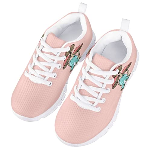 Xoenoiee Kids Running Shoes 3D Print Breathable Girls Boys Tennis Shoes Athletic Lightweight Sports Walking Shoes2