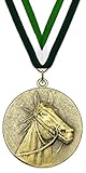 Emblemarket - Medalla de Metal Personalizable - Caballo - Cabeza - Color...