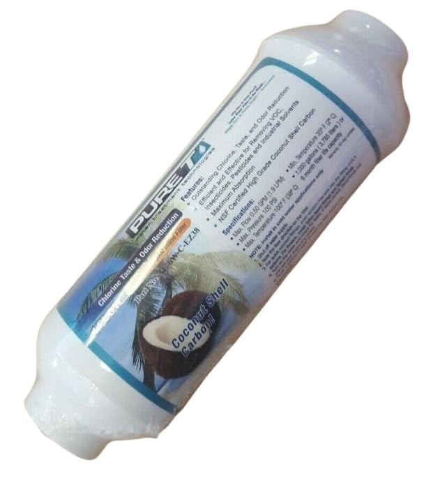 IPW Industries Inc - IL-6W-C - 6 x 2 Inline Post GAC Carbon Water Filter 3 8 NPT