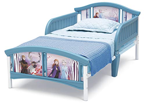 Delta Children Plastic Toddler Bed, Disney Frozen Ii Twinkle Galaxy Dual Sided Recycled Fiber Core Toddler Mattress (Bundle) #TOP6