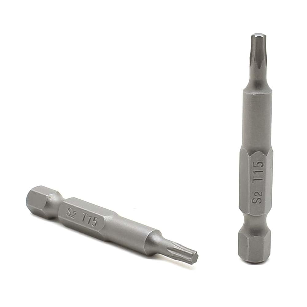 Superior Steel BT215-10PK T15 Single End Torx Screwdriver Bits - 2 Inch Long - 10 Display Pack