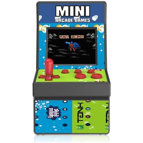 E-MODS GAMING Mini Arcade Games 2.8'' Large Screen Preloaded 200 Classic Mini Handheld Arcade Game Machine for Kids,AA Battery Cover