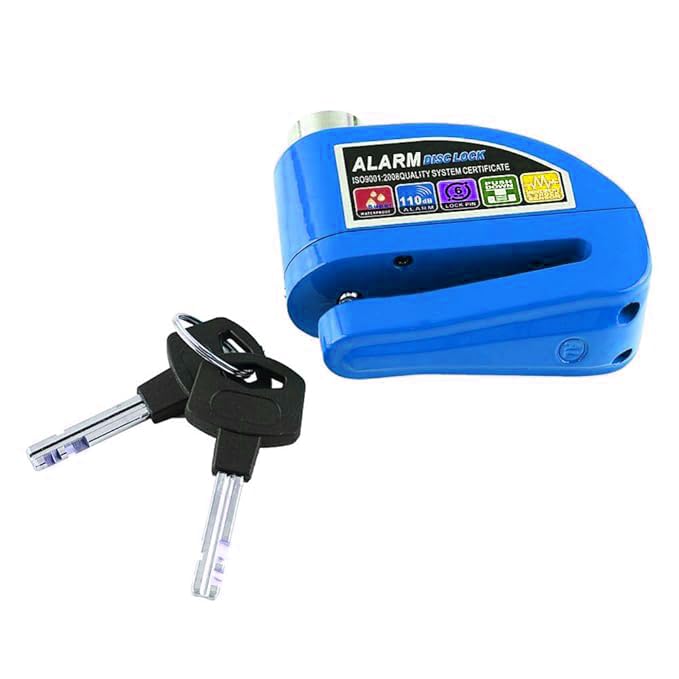 Image of Heavy Duty Keyed Lock | Hardened Steel Shackle Lock | Anti-Rust Security for Gate, Warehouse & Outdoor Use (ALT-19 Blue)