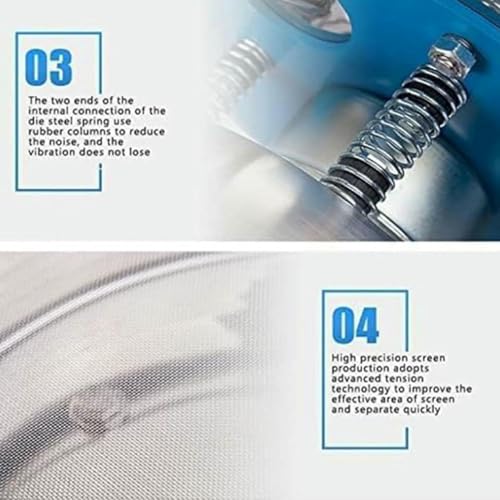 Máquina eléctrica vibratoria automática para cribado de polvos, 50 W, para harina y otros materiales miniatura 5