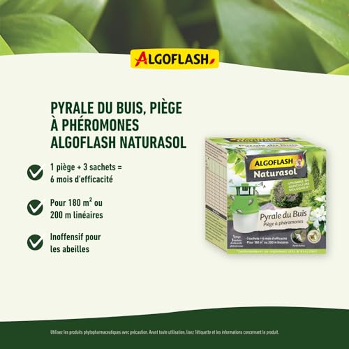 Algoflash Naturasol Pirale Del Buis, Trappola Per Feromoni, Pronta All'uso, 3 Capsule Di Feromoni, Bioppibui - 5