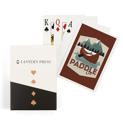 Lantern Press South Bend Indiana Paddle On Naipes Poker