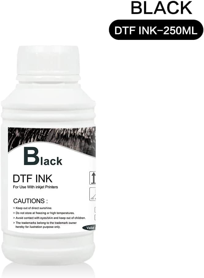 Image of MZK DTF Ink Premium DTF Transfer Ink for PET Film, Refill for DTF Printers Ink, Heat Transfer Printing Direct to Film + 500g DTF Powder (5X 250ml CMYKW)