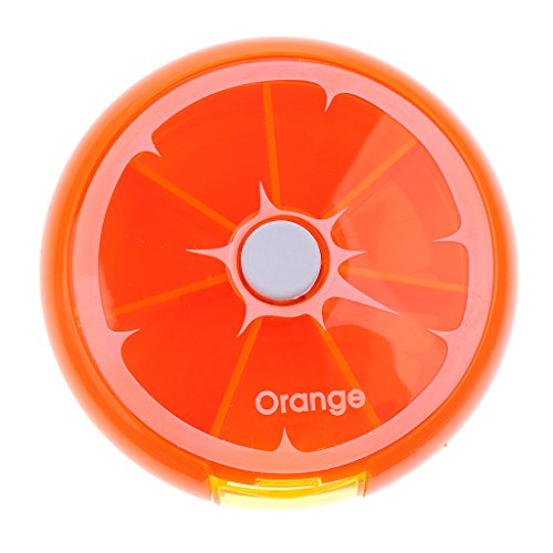 Pillenbox 7 dagen pillendoos tablettenbox medicijnbox voor thuisgebruik, reis- en zakenreis - oranje - Image 3