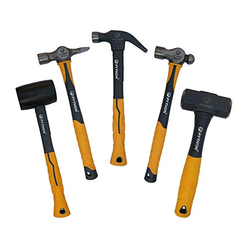 Python Hammer Home Kit Indestructible Fiberglass Handle 5 Pcs Set ...