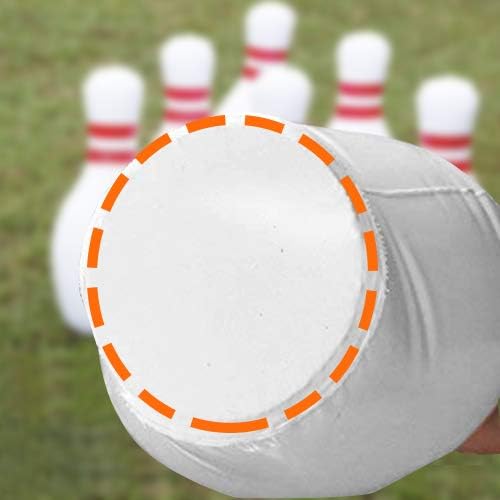 Kleeger Giant Inflatable Bowling Set, 6 Huge Life Size Large Jumbo 24 Inch Pins And Extra Big 18 Inch Ball, Great On Lawn And Yard, Indoor And Outdoor Game For Kids And Adults With Bonus Pump