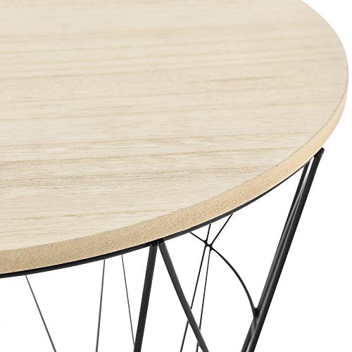 En.casa - Set da 2 Tavolini a Forma di Cestello in...