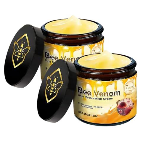 2 Pcs Bee Venom Skin Cream Face Wrinkle Removal Firming Anti-Aging Bee Venom Moisturizer Cream.