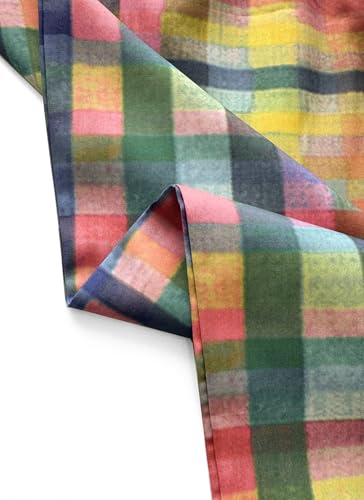 Palazzo Pants for Women Casual Multicolor Gingham Wide Leg Capri Pants 2025 Summer Boho Lounge Trousers with Pockets4