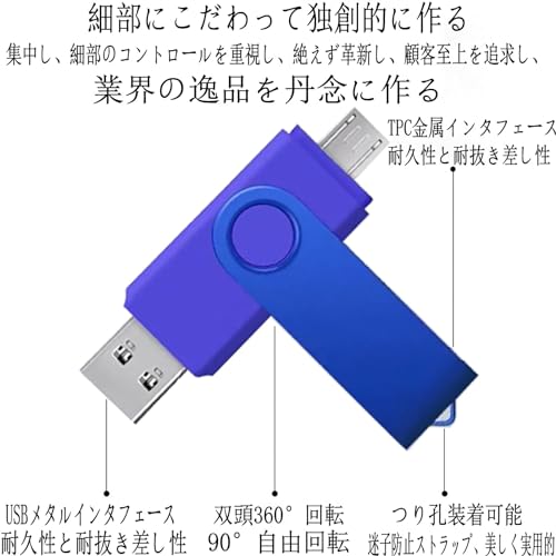 Akkerds USBメモリ 64GB 2in1 Type-C対応