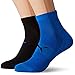 PUMA Performance Train Light Quarter 2p Sport, Nero (Blue/Black 021), 43/46 (Taglia Produttore: 043) (Pacco da 2) Uomo