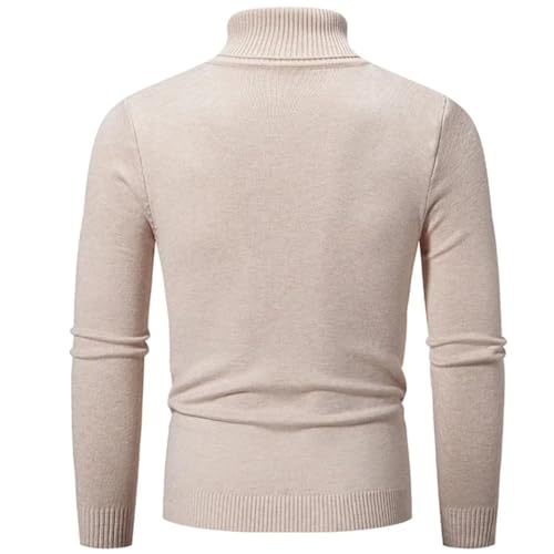 Men’s Pullover Knitted High Neck Sweater Winter Warm High Neck Casual Sweatwear Tops Jumper2